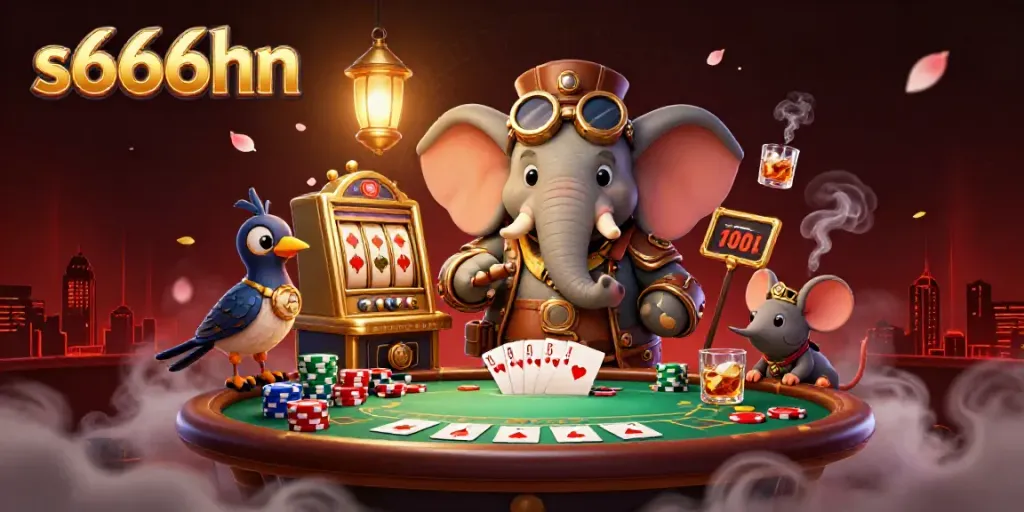Engage with the s666hn casino experience through vibrant 3D steampunk characters at play.