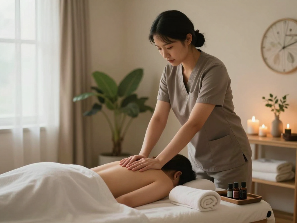 안양출장마사지 service providing relaxation and wellness at home setting.