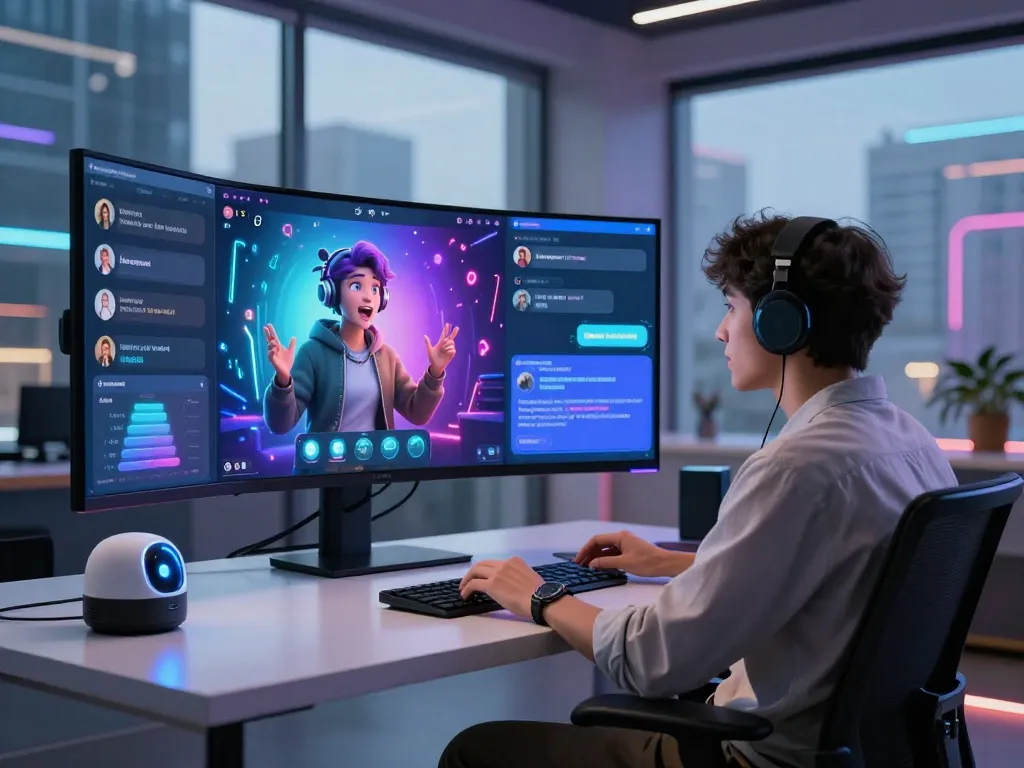 Interactive chat environment showcasing CrushonAI's dynamic virtual conversations and immersive technology.