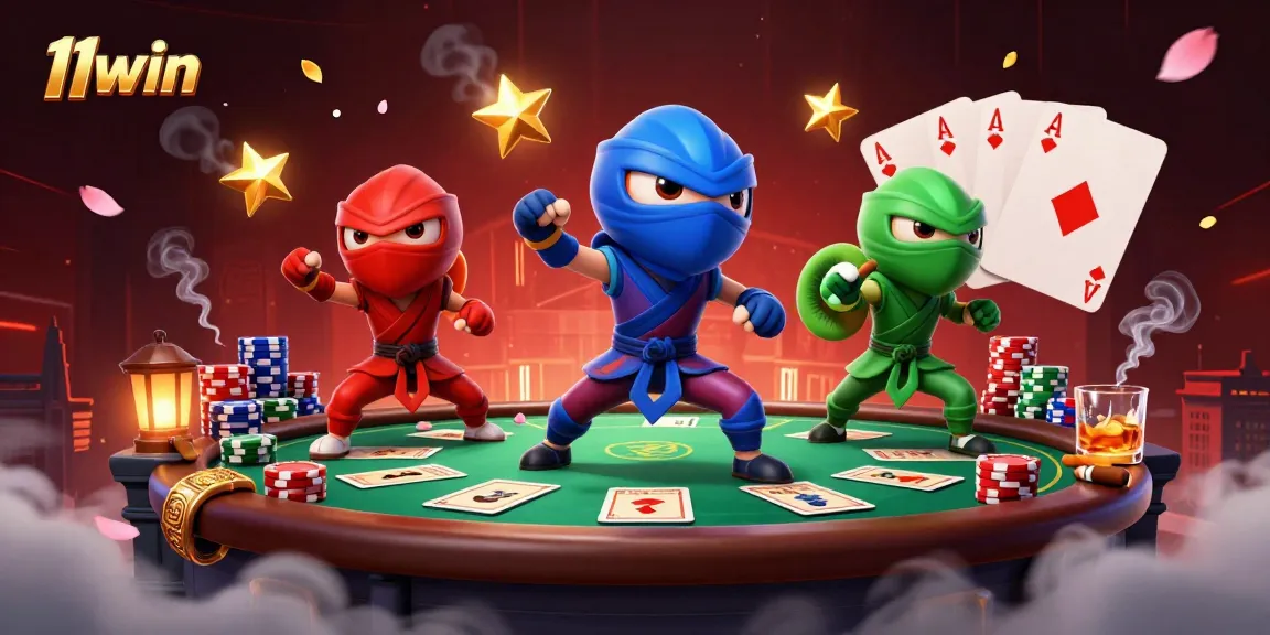 Engage with thrilling gameplay at 11win with ninja chameleons and poker action.